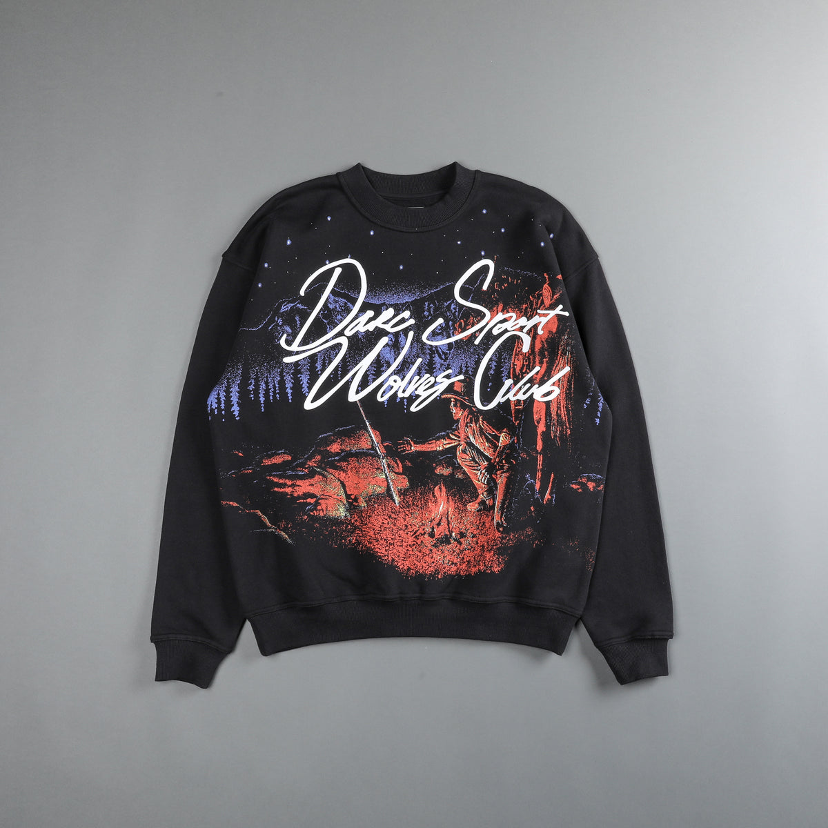 She The Hardest Climb "Vintage London" Crewneck in Charcoal