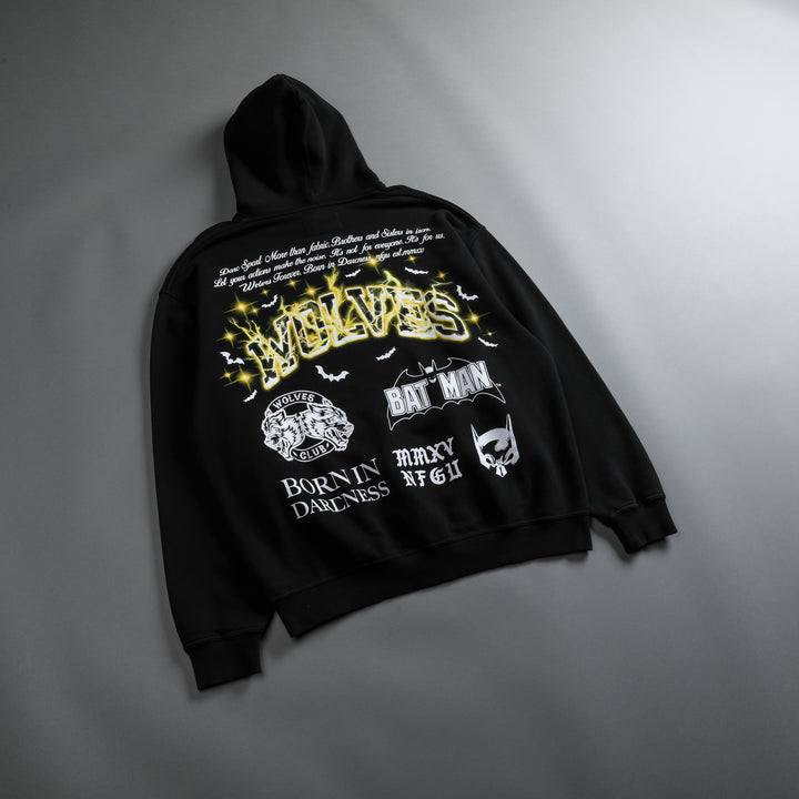 Darc Knight "Pierce" Hoodie in Pigment Black/Yellow