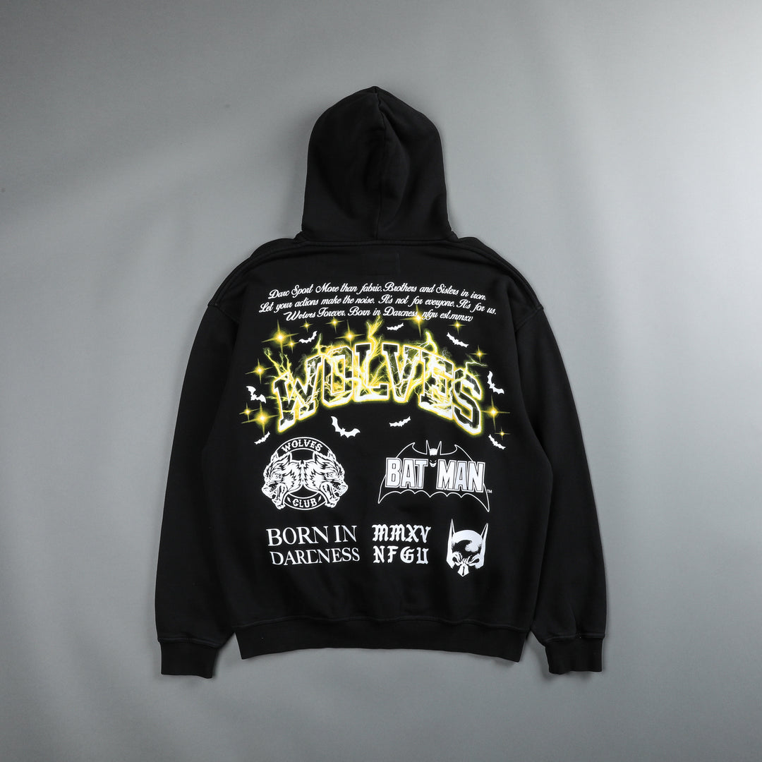 Darc Knight "Pierce" Hoodie in Pigment Black/Yellow
