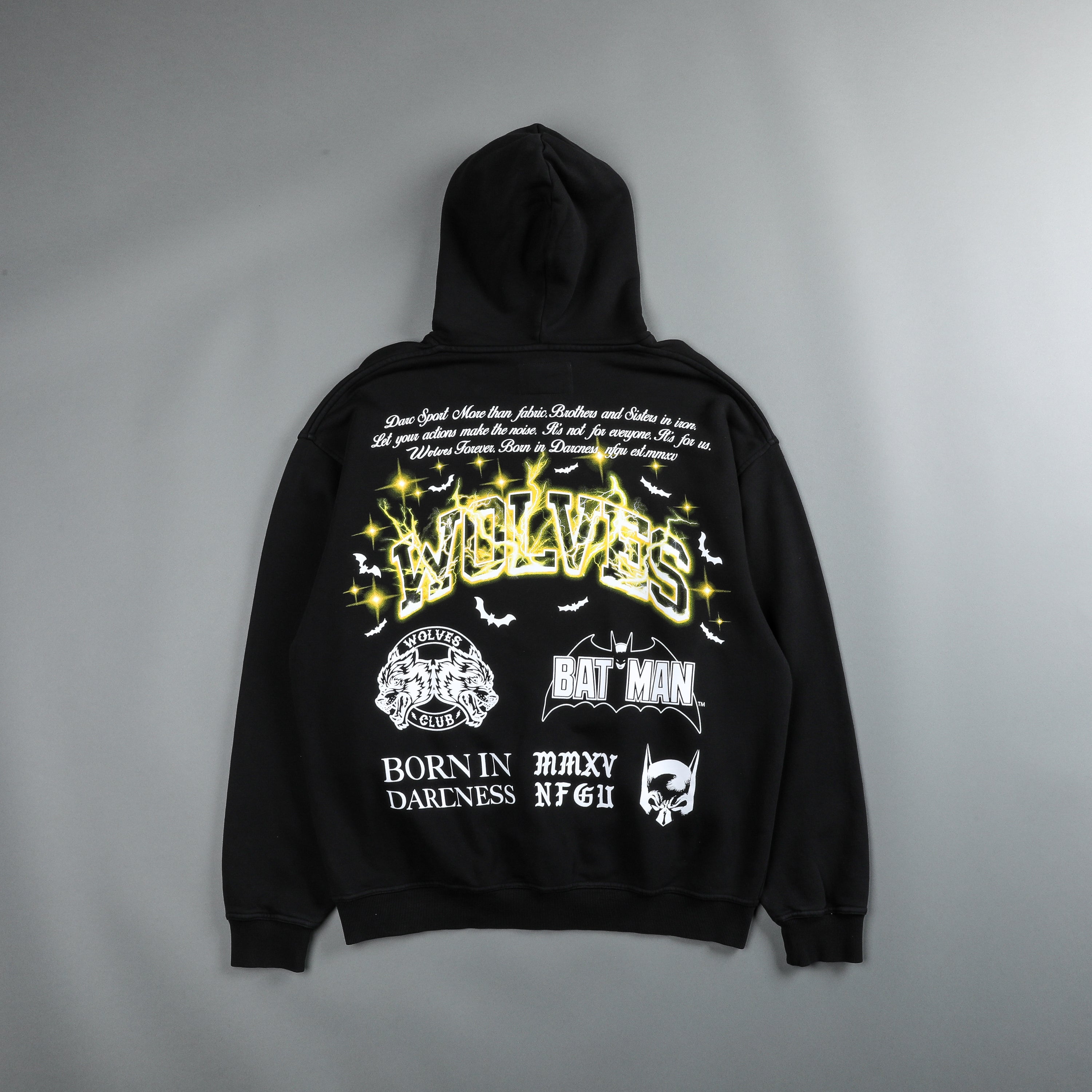 Darc Knight "Pierce" Hoodie in Pigment Black/Yellow