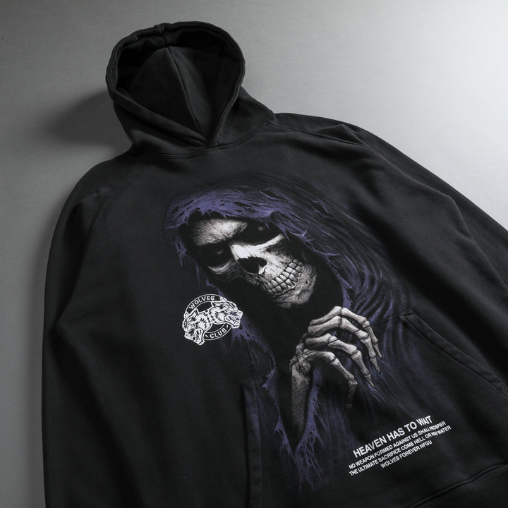 Reaper V2 "Vintage Raglan" Hoodie in Charcoal