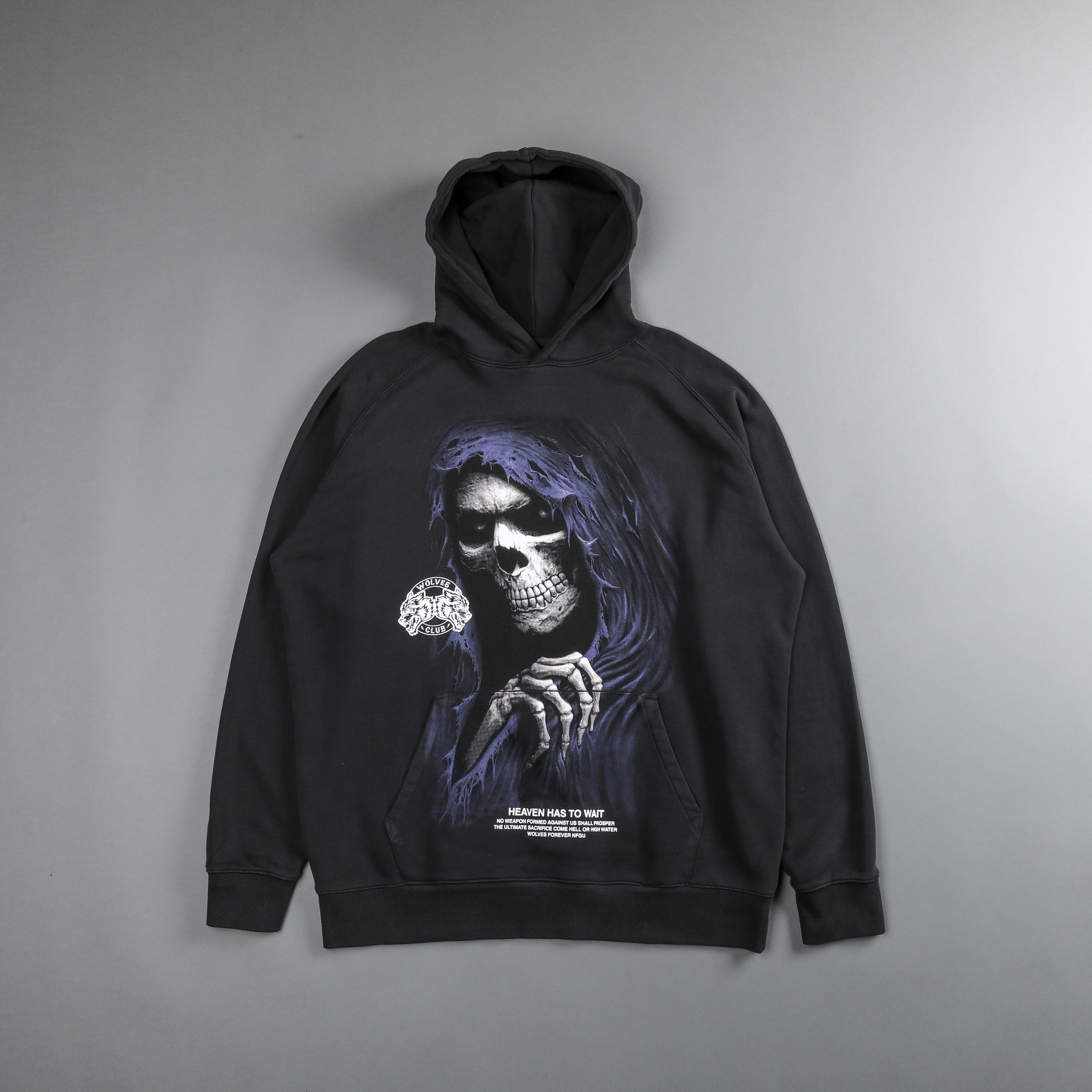 Reaper V2 "Vintage Raglan" Hoodie in Charcoal