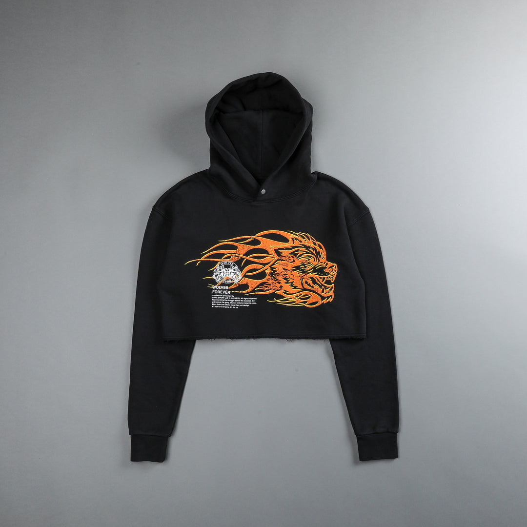 She Hell Can't Hold Us "Pierce" (Cropped) Hoodie in Black