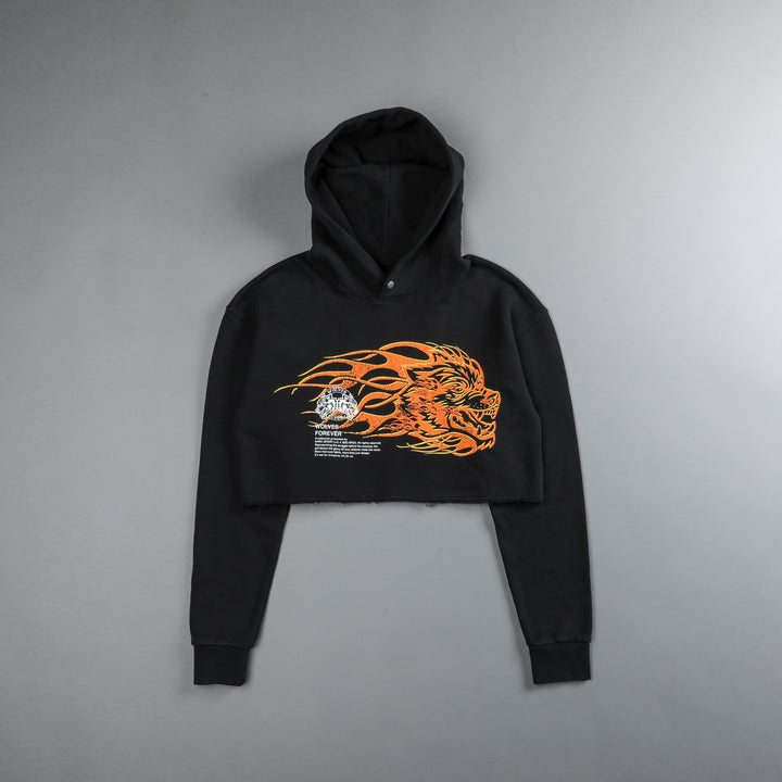 She Hell Can't Hold Us "Pierce" (Cropped) Hoodie in Black
