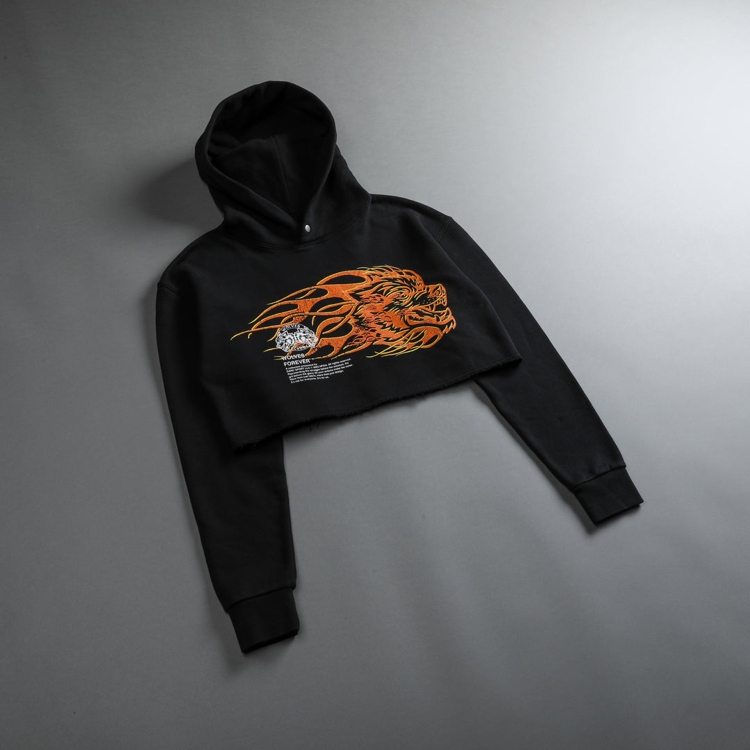 She Hell Can't Hold Us "Pierce" (Cropped) Hoodie in Black
