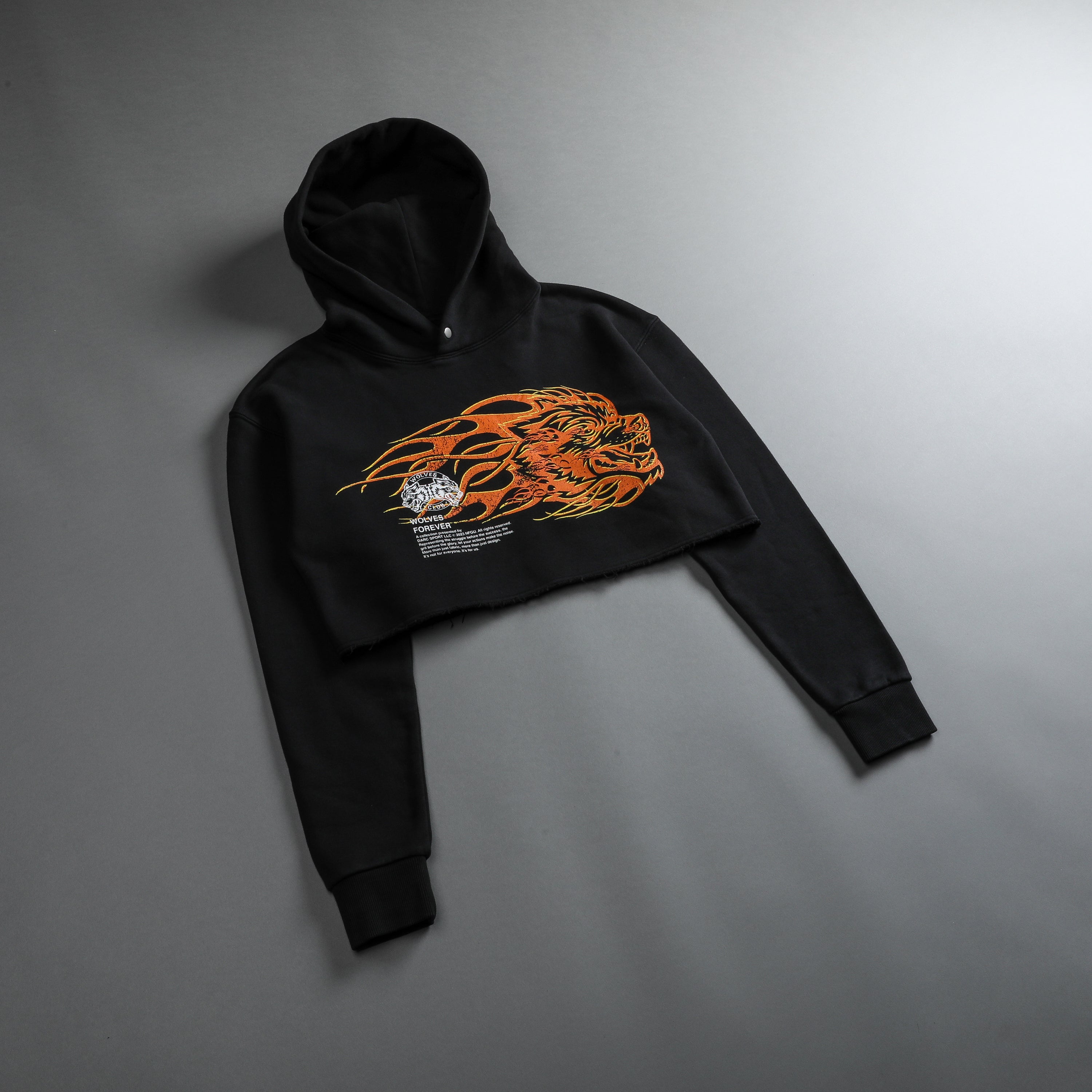 She Hell Can't Hold Us "Pierce" (Cropped) Hoodie in Black
