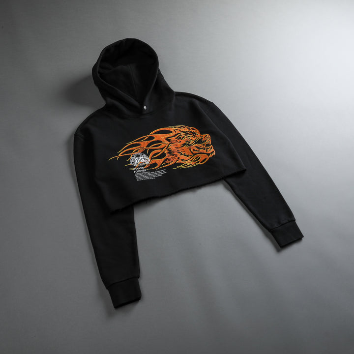 She Hell Can't Hold Us "Pierce" (Cropped) Hoodie in Black