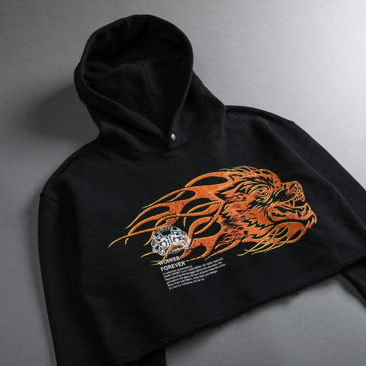 She Hell Can't Hold Us "Pierce" (Cropped) Hoodie in Black