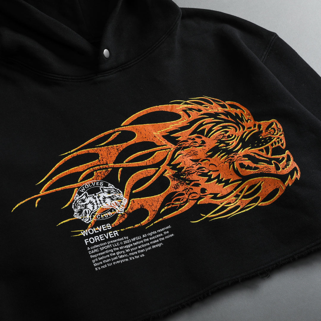 She Hell Can't Hold Us "Pierce" (Cropped) Hoodie in Black