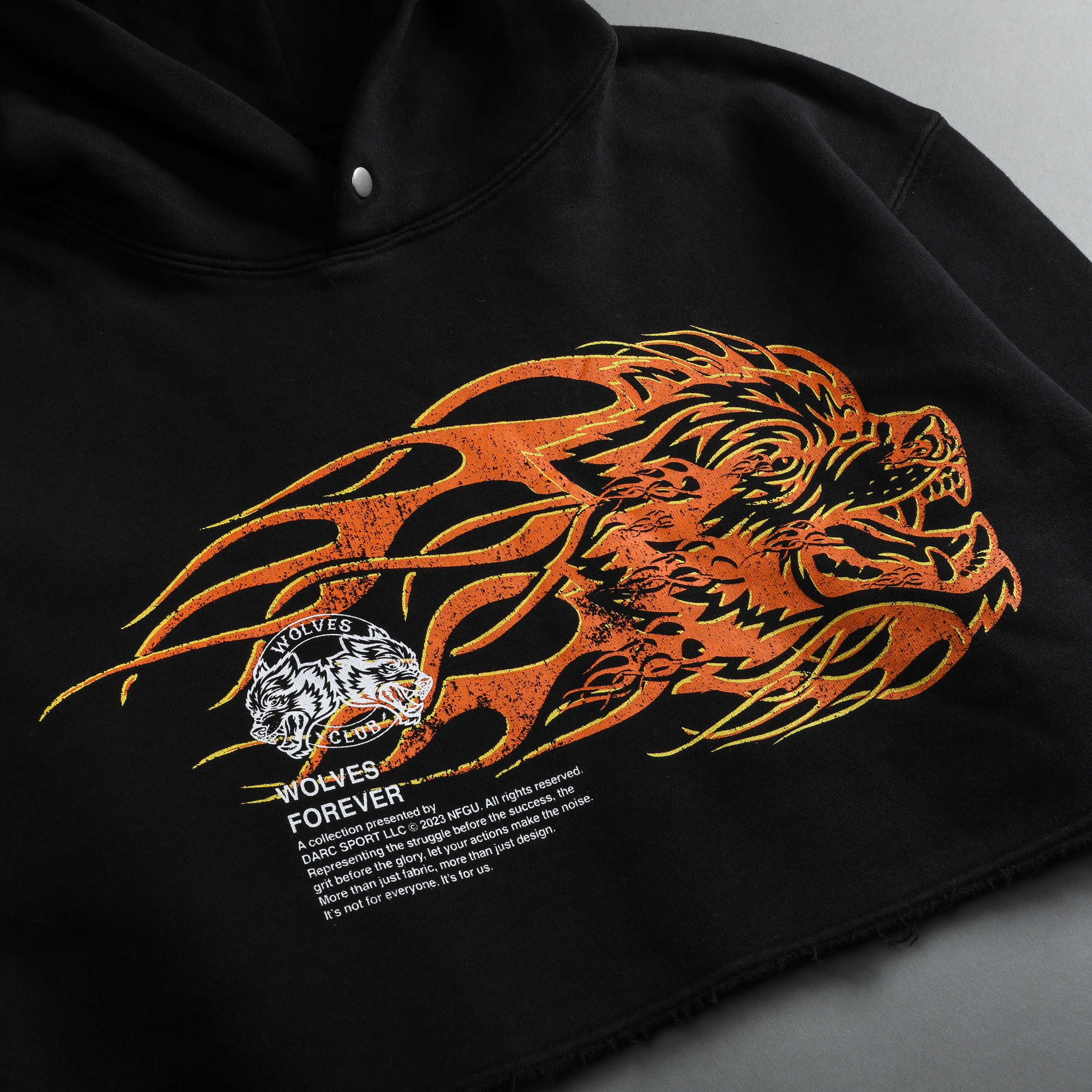 She Hell Can't Hold Us "Pierce" (Cropped) Hoodie in Black