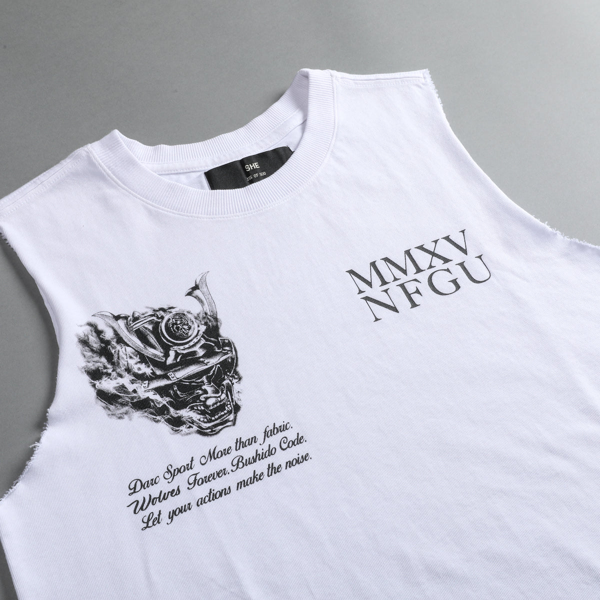 Attack "Rosie" Muscle Tee in White