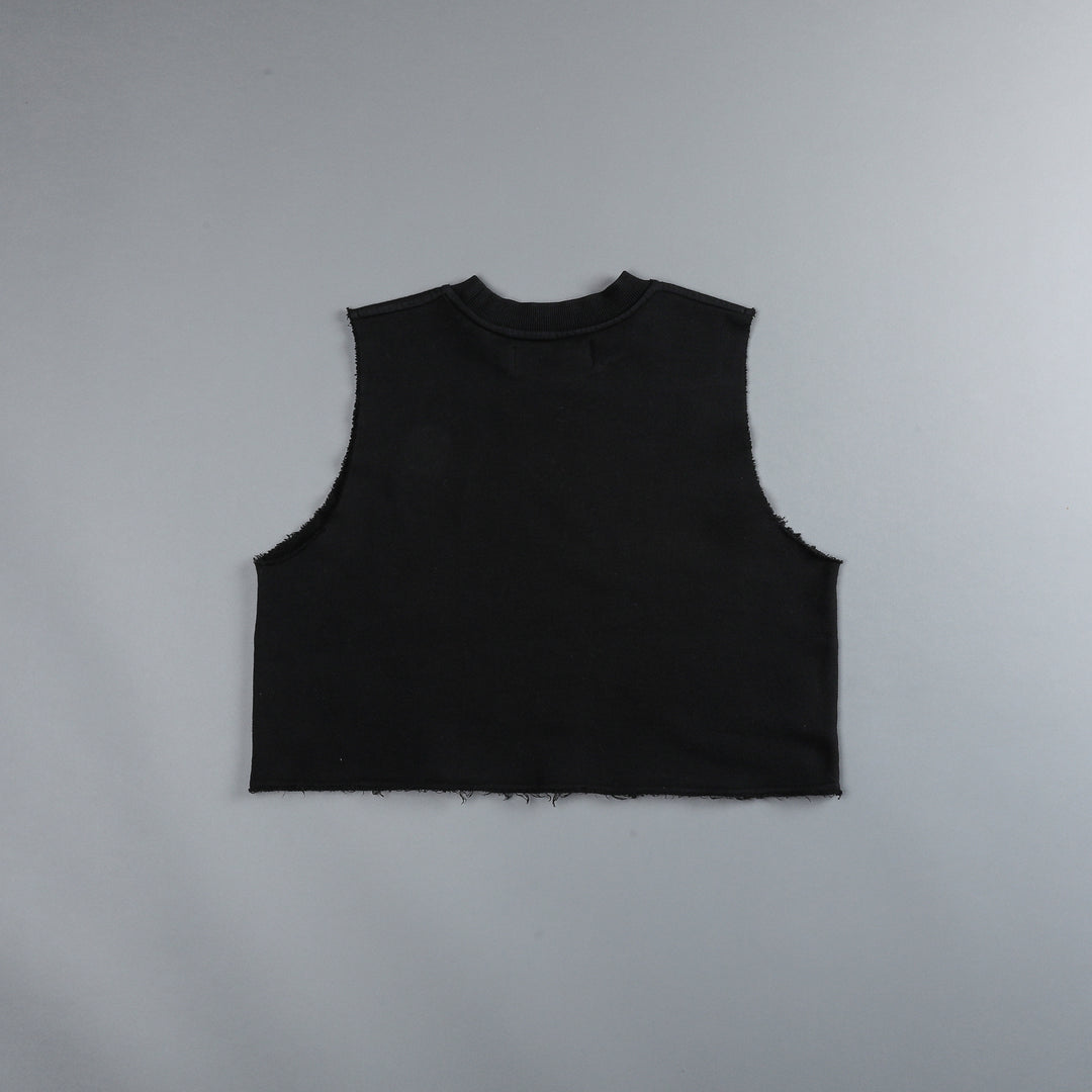 She MMXV NFGU Muscle London (Cropped) Crewneck in Vintage Black