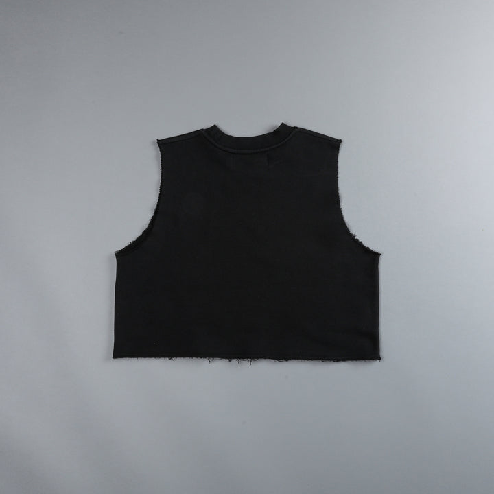 She MMXV NFGU Muscle London (Cropped) Crewneck in Vintage Black