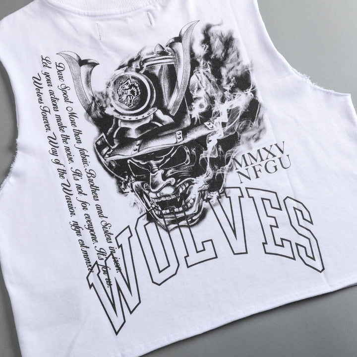 Attack "Rosie" Muscle Tee in White