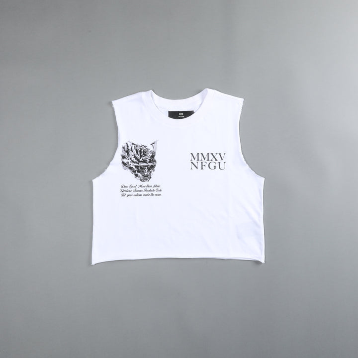 Attack "Rosie" Muscle Tee in White