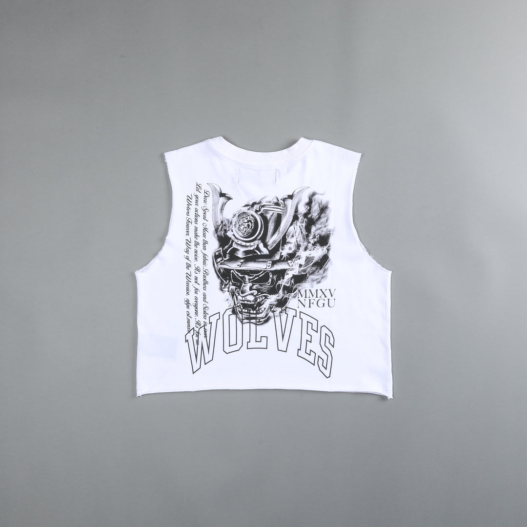 Attack "Rosie" Muscle Tee in White