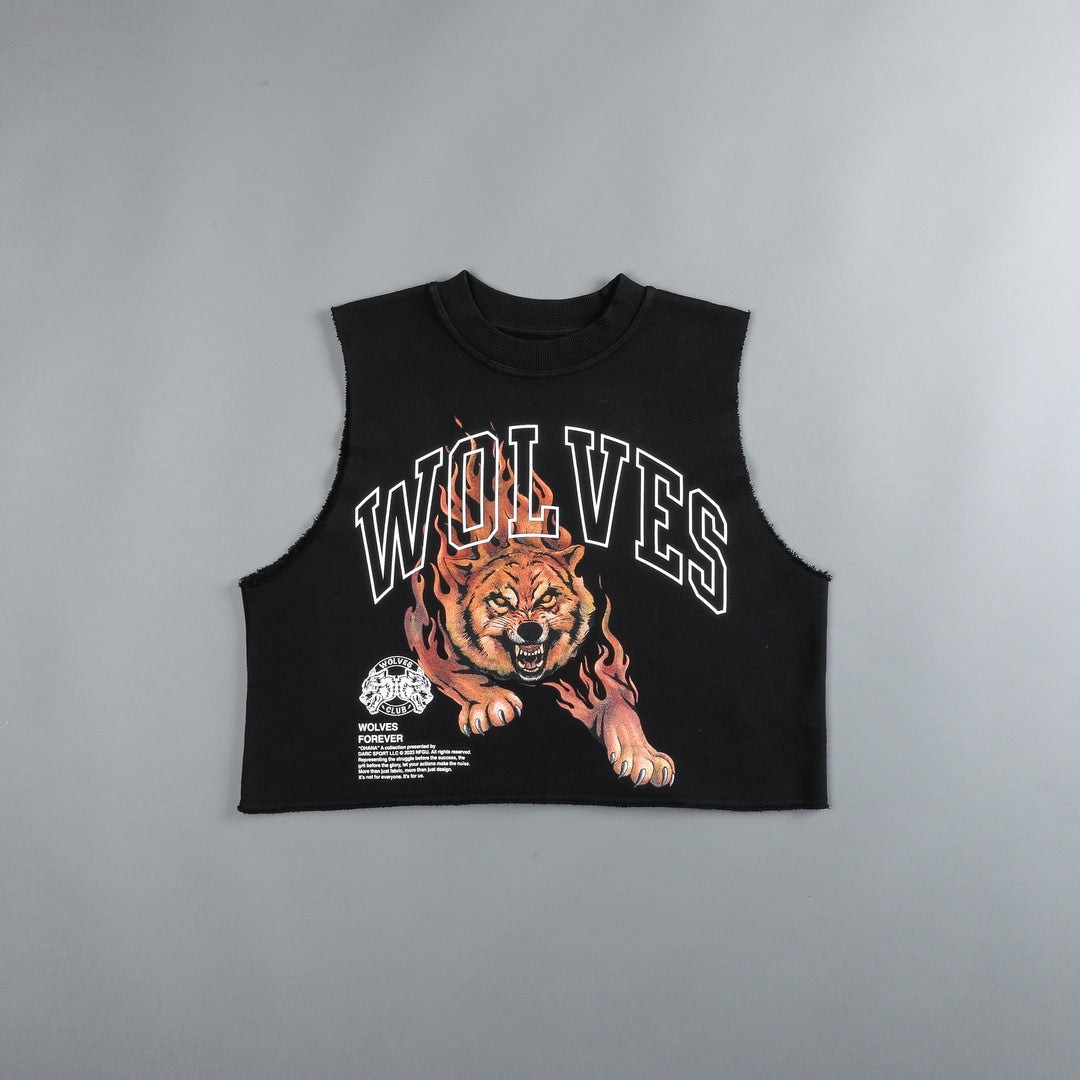 Blaze Muscle "Vintage London" (Cropped) Crewneck in Black