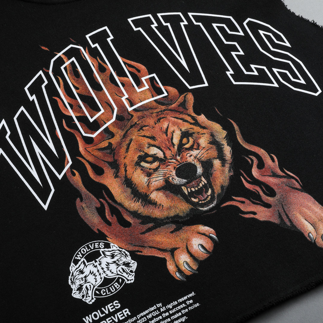 Blaze Muscle "Vintage London" (Cropped) Crewneck in Black