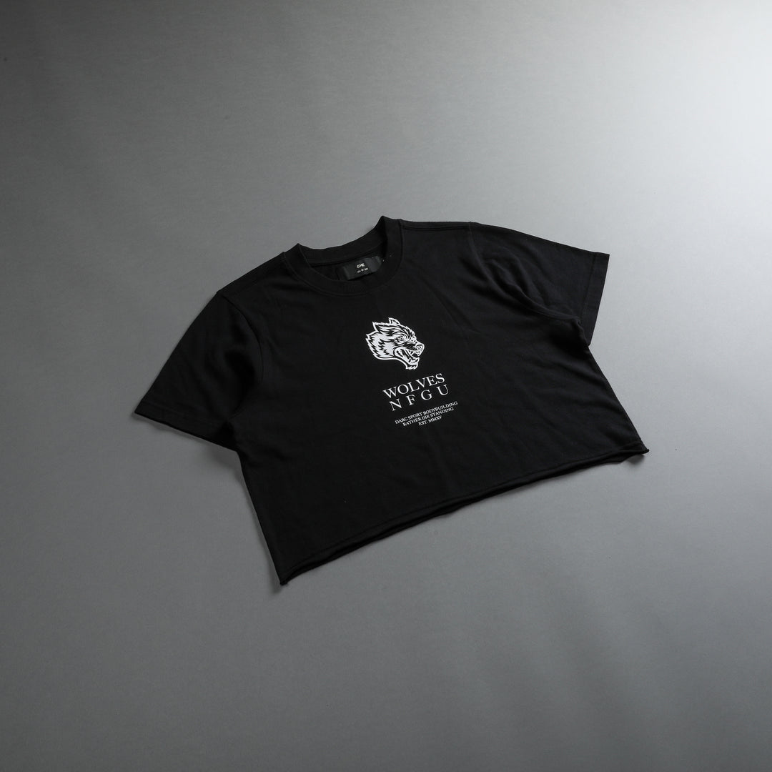 Iconic "Premium" (Cropped) Tee in Black