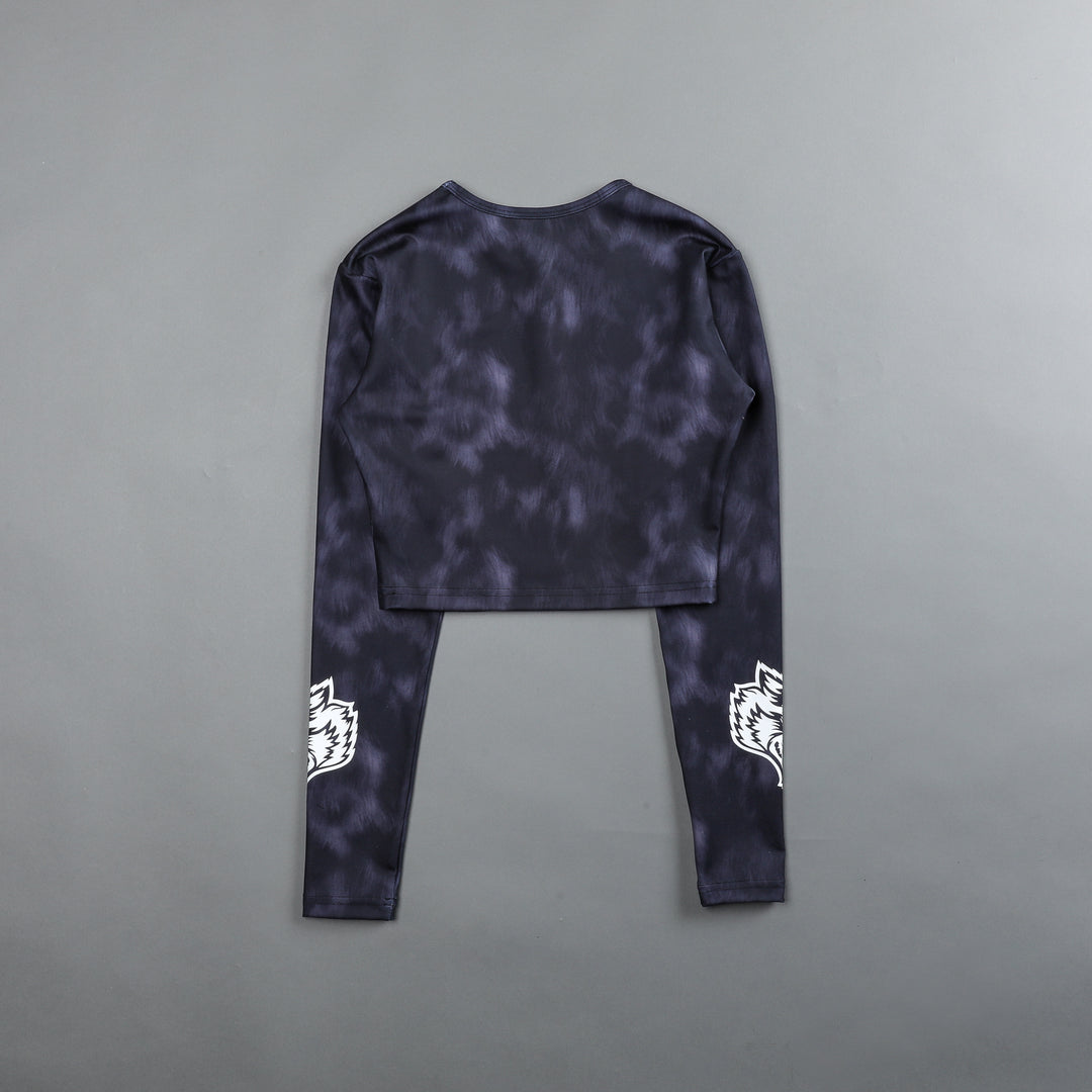 Wolf Spirit L/S "Energy" Top in Midnight Wolf Fur