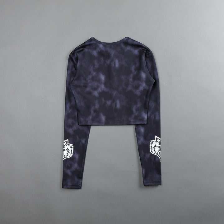 Wolf Spirit L/S "Energy" Top in Midnight Wolf Fur