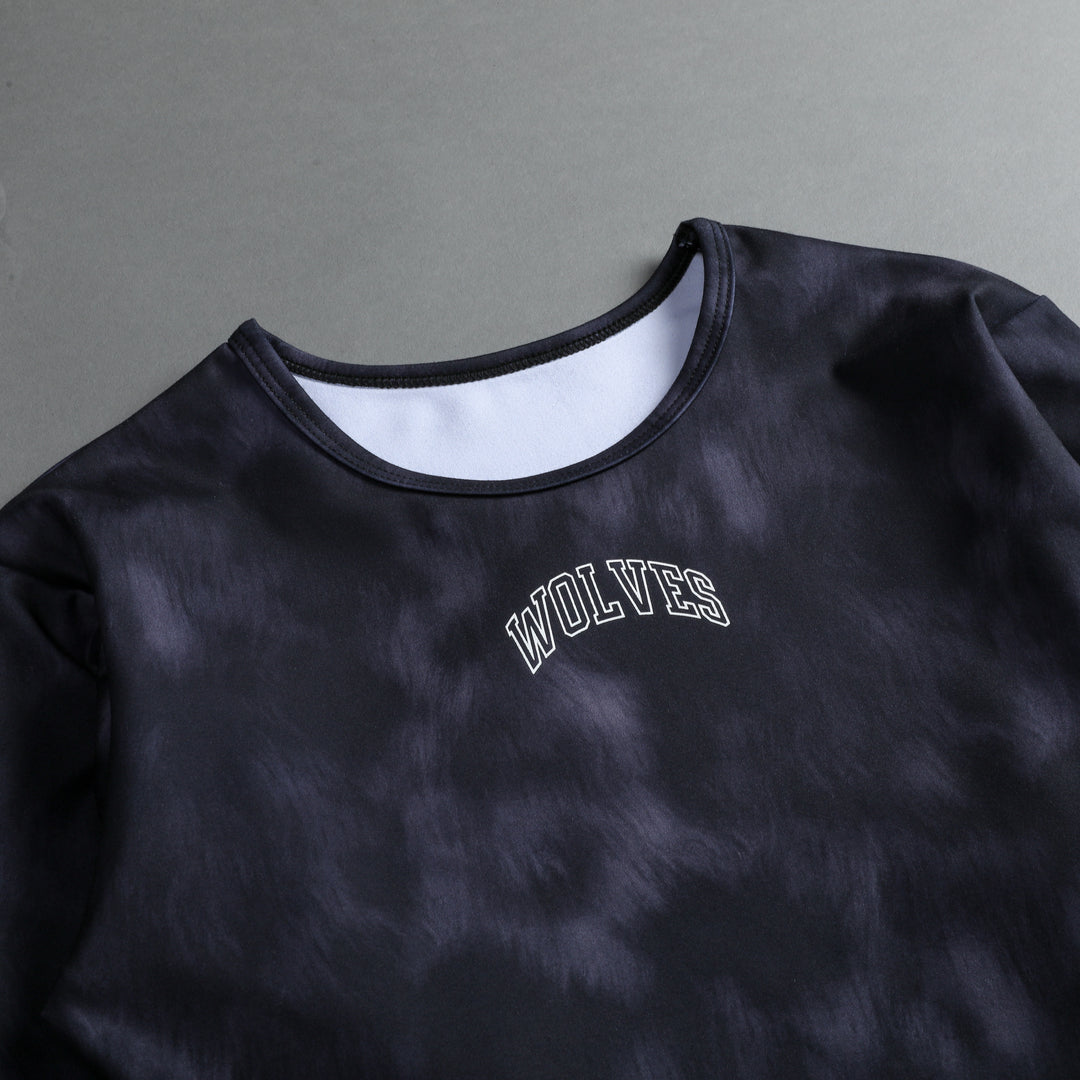 Wolf Spirit L/S "Energy" Top in Midnight Wolf Fur