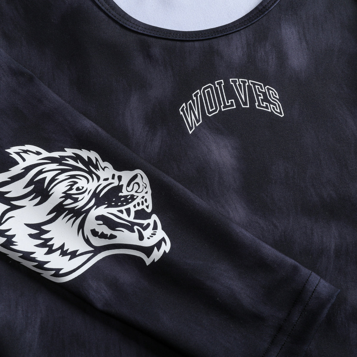 Wolf Spirit L/S "Energy" Top in Midnight Wolf Fur