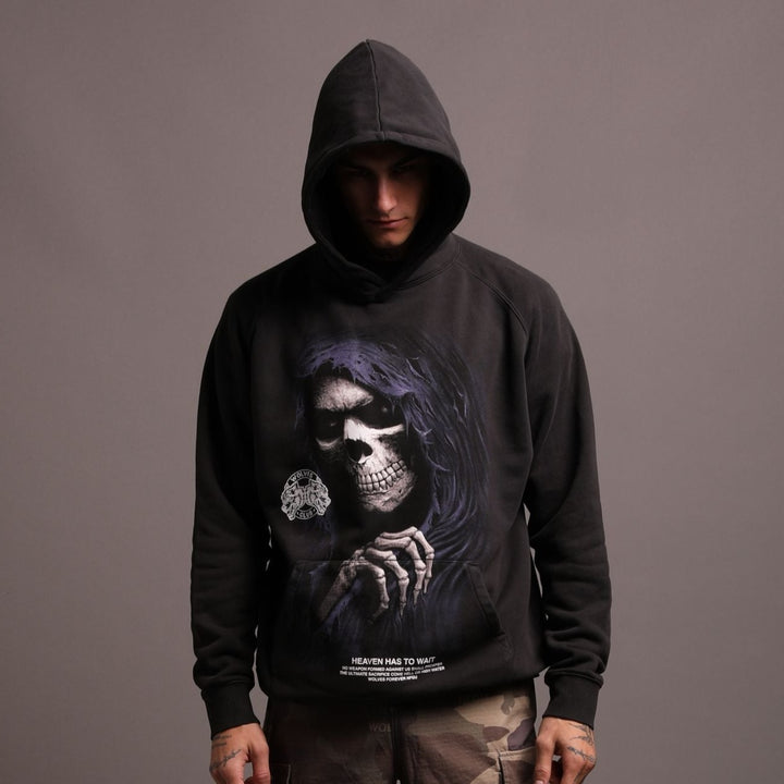 Reaper V2 "Vintage Raglan" Hoodie in Charcoal