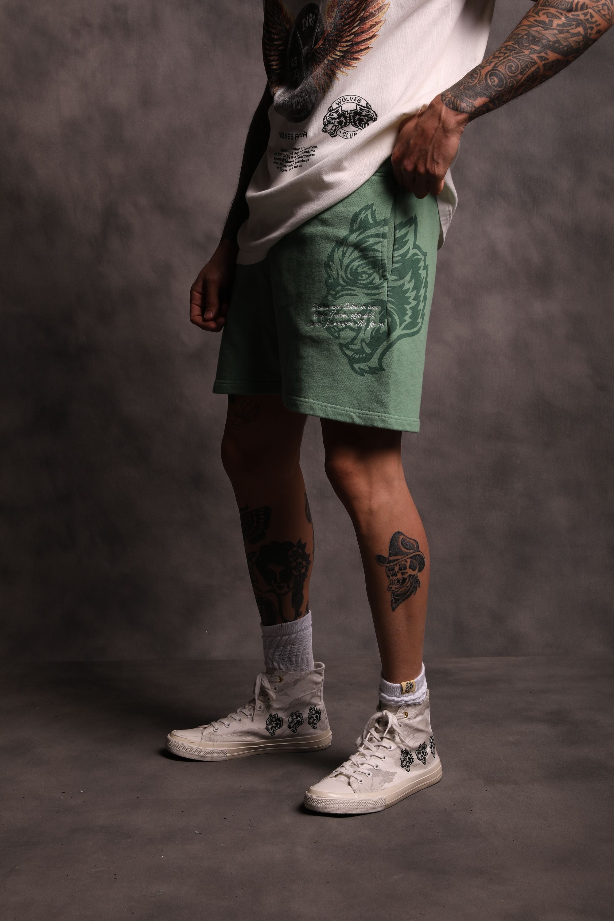 Ohana Forever Patch Liam Sweat Shorts in Lush Green – DarcSport