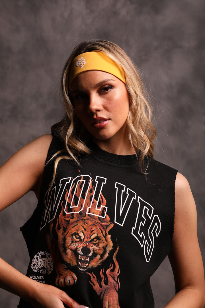 Blaze Muscle "Vintage London" (Cropped) Crewneck in Black