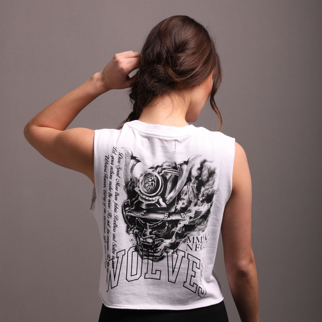 Attack "Rosie" Muscle Tee in White