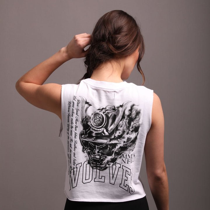 Attack "Rosie" Muscle Tee in White